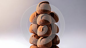 Stack of Chocolate Truffles