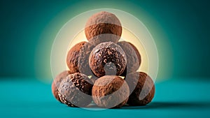 Stack of Chocolate Truffles