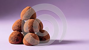 Stack of Chocolate Truffles