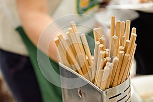 Stack of chopsticks