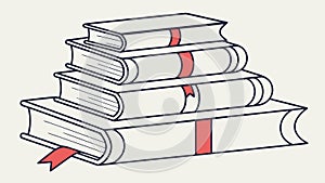 Stack of Classic Books: Knowledge and Learning Symbol Vector Design Generative AI