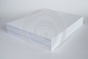 Stack of Clean White Office Paper