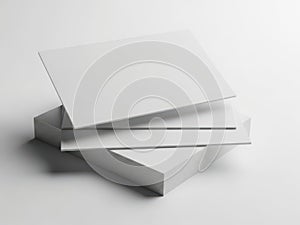 Stack of clean, white paper sheets