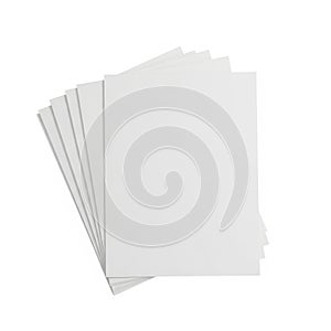 Stack of clean, white printer papers ready for use