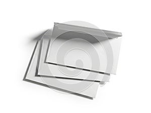 Stack of clean, white printer papers ready for use