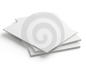 Stack of clean, white printer papers ready for use