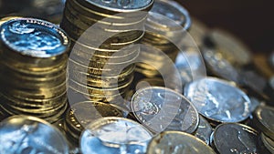Stack of Indonesia Rupiah Coins