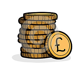 Stack of Coins (Pound Sterling)