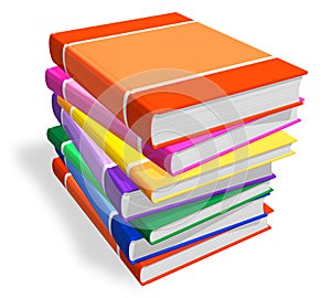 Stack of color books