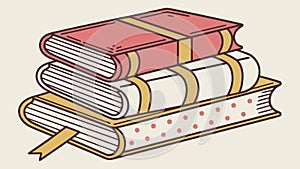 Stack of Colorful Books Education Learning Knowledge, vector design Generative AI