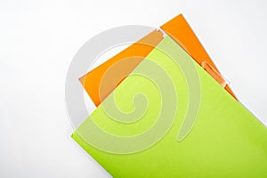 Stack of colorful document files