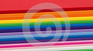 Stack of Colorful Paper Sheets