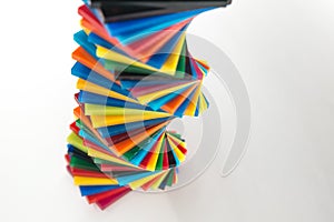 Stack of Coloured Cast Acrylic Sheet
