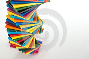 Stack of Coloured Cast Acrylic Sheet