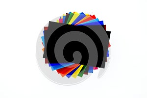 Stack of Coloured Cast Acrylic Sheet
