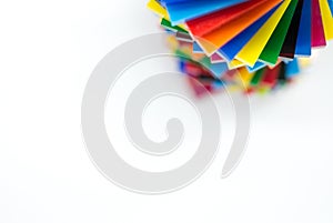 Stack of Coloured Cast Acrylic Sheet