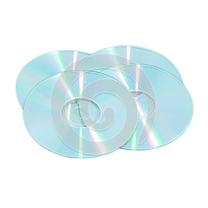 Stack of compact discs