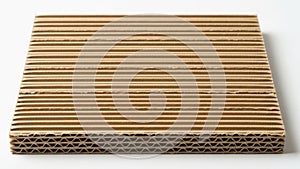 Stack of corrugated cardboard sheets