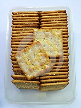 Stack of crackers