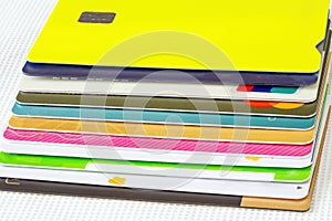 Stack of credit cards