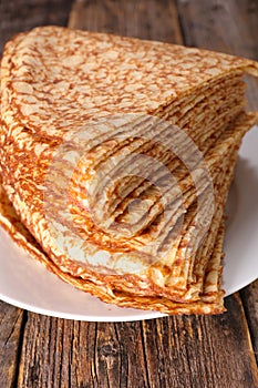 Stack of crepe
