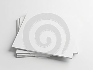 Stack of crisp white paper sheets on a clean surface