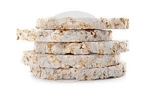 Stack of crunchy rice cakes