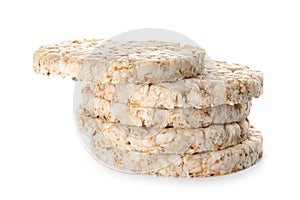Stack of crunchy rice cakes