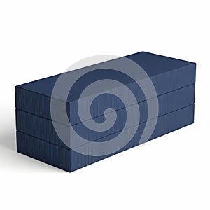 Stack of dark blue rectangular blocks