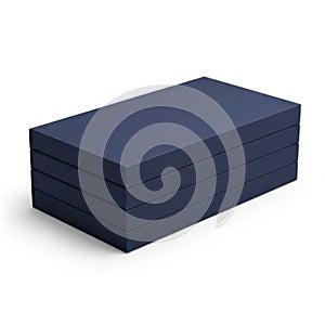 Stack of dark blue rectangular objects