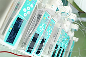 Stack of devices for infusion therapy