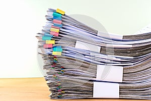 Stack document of account include sales photo