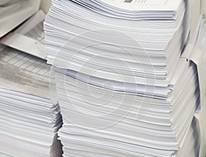 Stack of document files