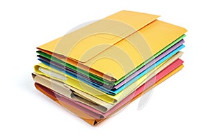 Stack of Document Folders photo