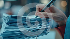 The Stack of Documents.AI generated image