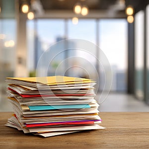 Organized Documents on Desk