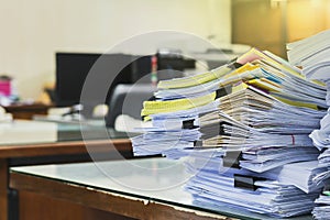 Stack of documents or files photo