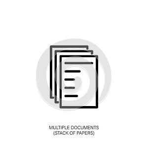 Stack of Documents Icon