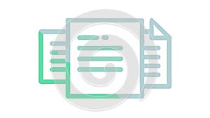 Stack of Documents or Papers Icon, vector design Generative AI