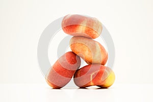 Stack of Donut Peaches