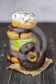 Stack of donuts photo