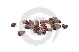 Stack of dried grape seeds