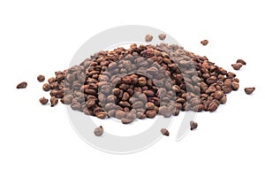 Stack of dried grape seeds