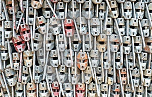 Stack of the duralumin components