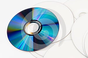 Stack of dvd collection