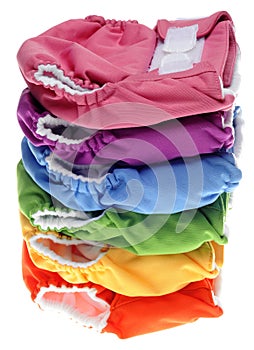 Stack of Eco Friendly Cloth Diapers