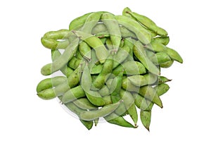 Stack of edamame photo