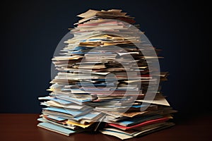 a stack of employment insurance claim forms