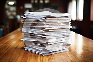 a stack of employment insurance claim forms