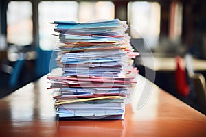 a stack of employment insurance claim forms